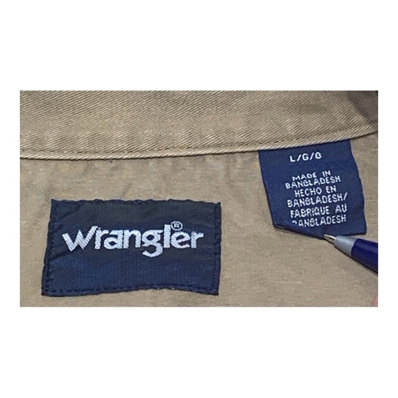 Vintage Men’s Distressed Snap Front Heavy Weight Long Sleeve Sz Large - Picture 5 of 5